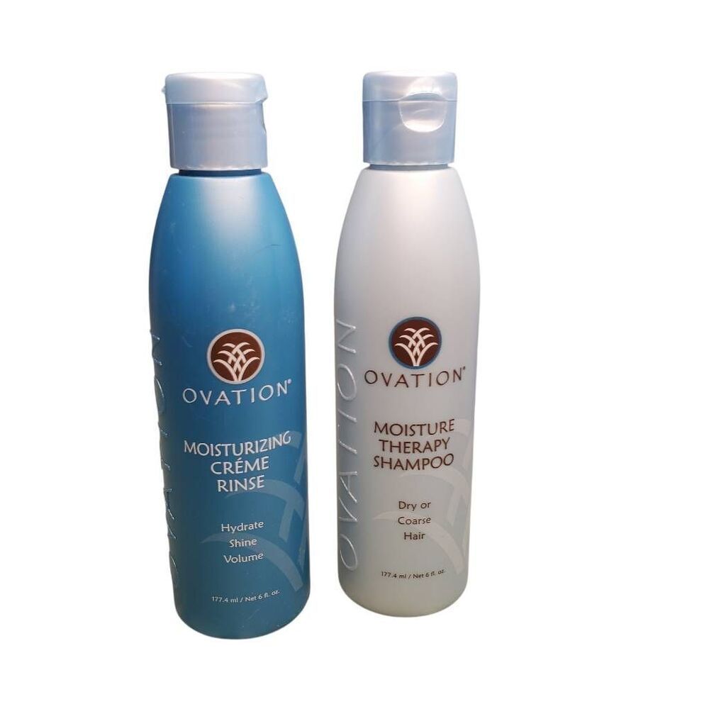 Ovation Moisture Therapy Shampoo and Moisturizing Creme Rinse 6 0z New Sealed